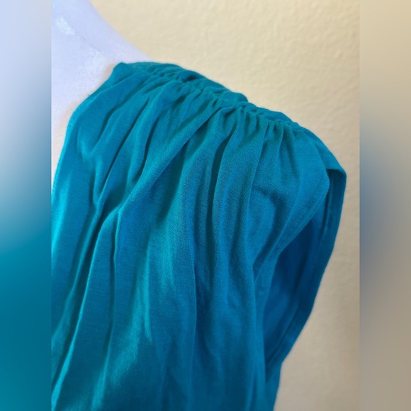 Express Teal & Black V-Neck Front & Back Dress - Picture 5 of 6